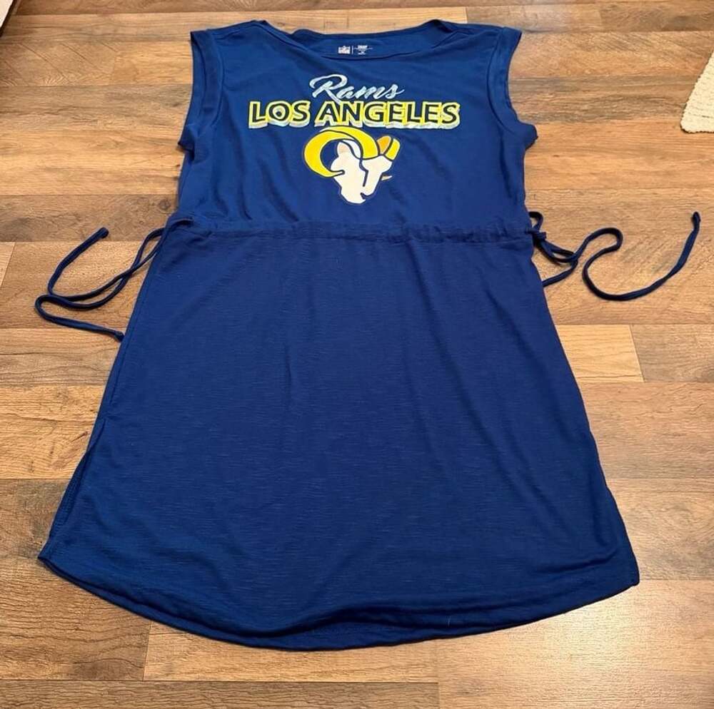 NFL Team Apparel Los Angeles Rams Tank Dress Size M Royal Blue